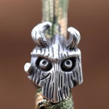 EDC Skull Paracord Knife Bead Lanyard DIY Tool Rope Retro Pendant Bracelet