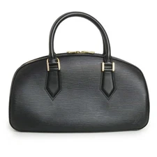 Louis Vuitton Jasmine Handbag Epi Leather Noir Black Gold Hardware M52082 (Excel