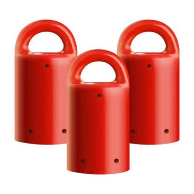 MagnetPal 3 pack Heavy-Duty Neodymium Anti-Rust Magnet, Best for 3 pack, Red 