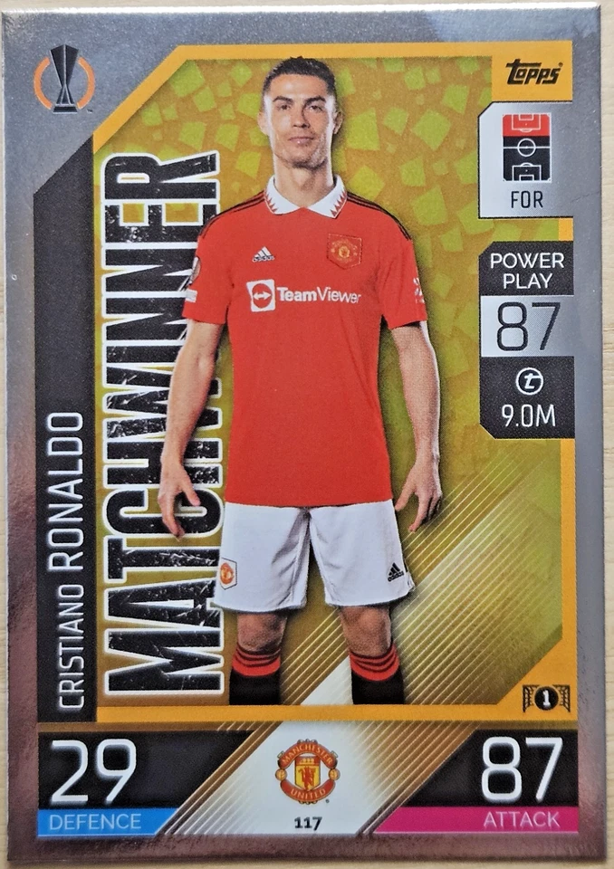 CRISTIANO RONALDO "MATCHWINNER" 2022/23 TOPPS MATCH ATTAX UEFA CC - Photo 1/1