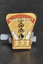 Sunnyvale Bowl Bowling Lanes California Pin Number 222 Gold Beautiful Rare