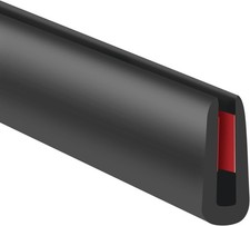 Rubber Edge Trim, 1/16" Self Adhesive Flexible U Channel Edge Protecter for Shee