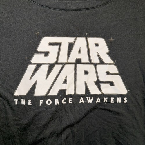 Lot of 2 Star Wars t-shirts Unisex Medium Jawa “utini!” classic UNDERARM STAINS - Picture 5 of 15