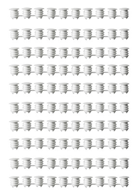 IKEA PAX KOMPLEMENT METOD VARIERA HOLE COVER CAP White X100 ORIGINAL - NEW