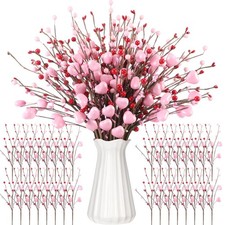 36 Pcs Valentine's Day Decorations Valentine's Day Berry Picks 17 Inch Artifi...