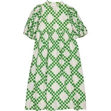 Bonté Apple Green Check Midi Dress