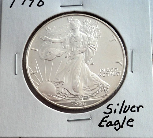 1996 American Silver Eagle $1 Coin 1 oz .999 Fine Silver