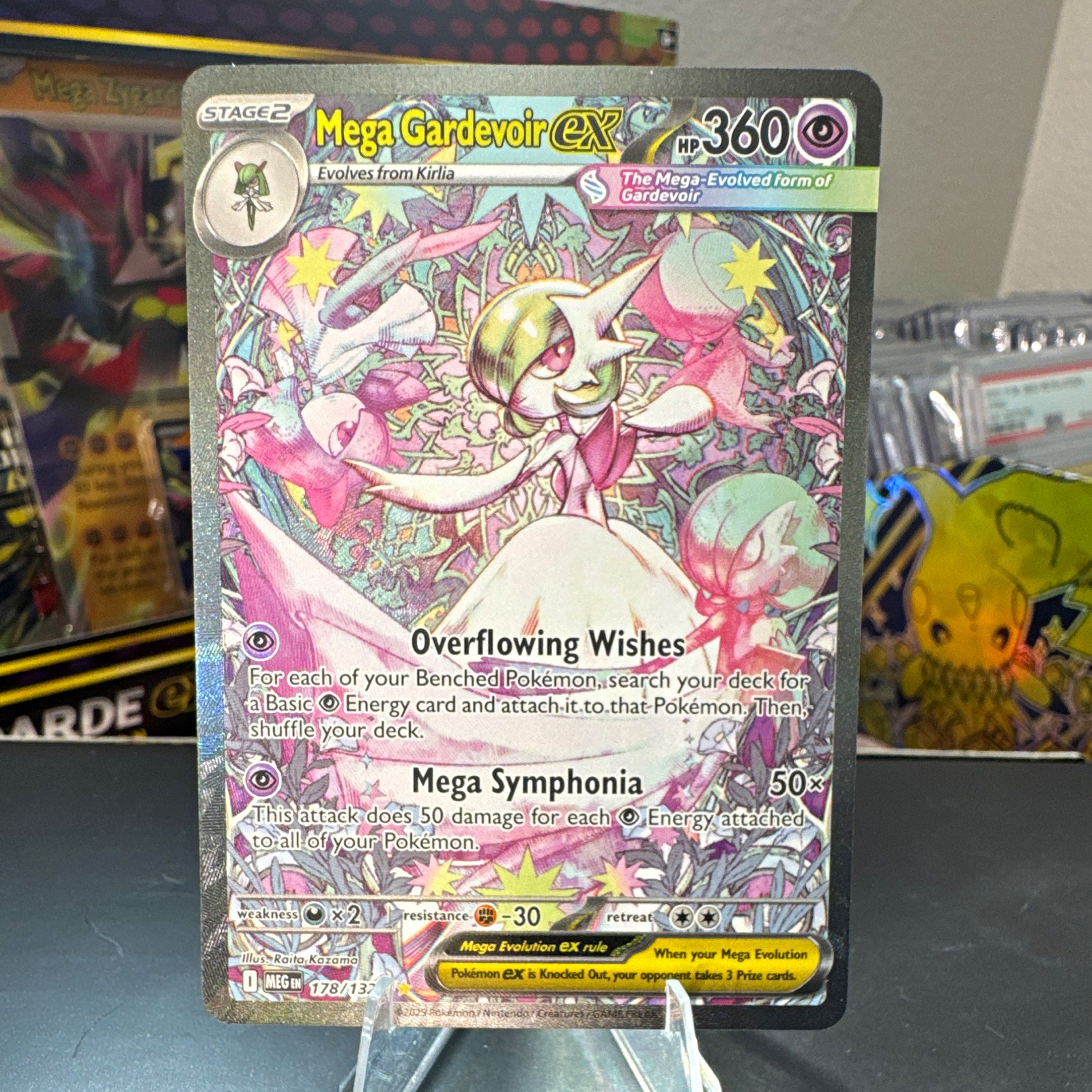 Mega Gardevoir ex 178/132 Me01: Mega Evolution Full Art Holo Stage 2 HP360