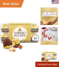 Indulgent 16-Piece Hazelnut Milk Chocolate Gift Box - Perfect Valentine's Treat