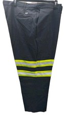 2x Cintas Men's Hi Vis Gray Safety Sz 48x32 Straight Leg Work Pants VGUC 