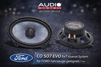 Audio System CO 507 EVO Oval 2-Way 5x7 Coaxial Speakers - 1 Pair 