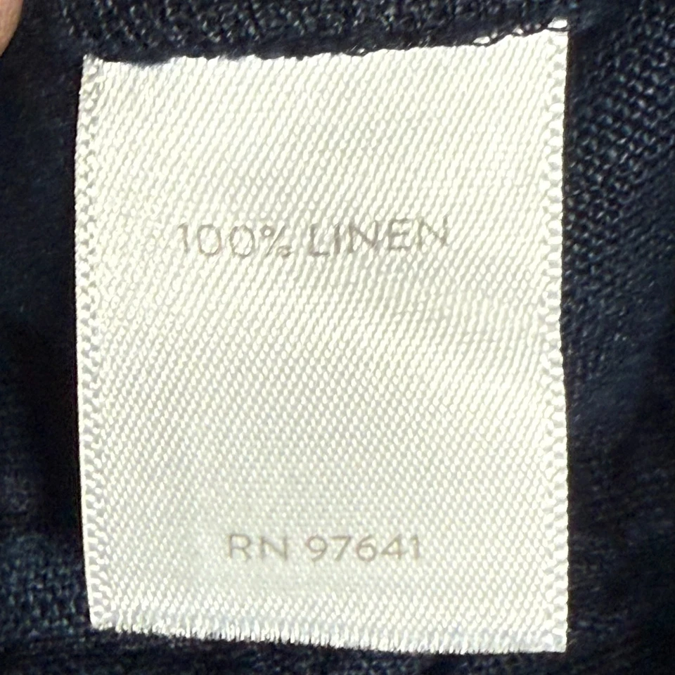 Pantalones Cortos J. Jill Love Lino -Lote de 2- Para Mujer 2x Azul + Negro Boho 8" Entrepierna W39" Foto 4 de 4