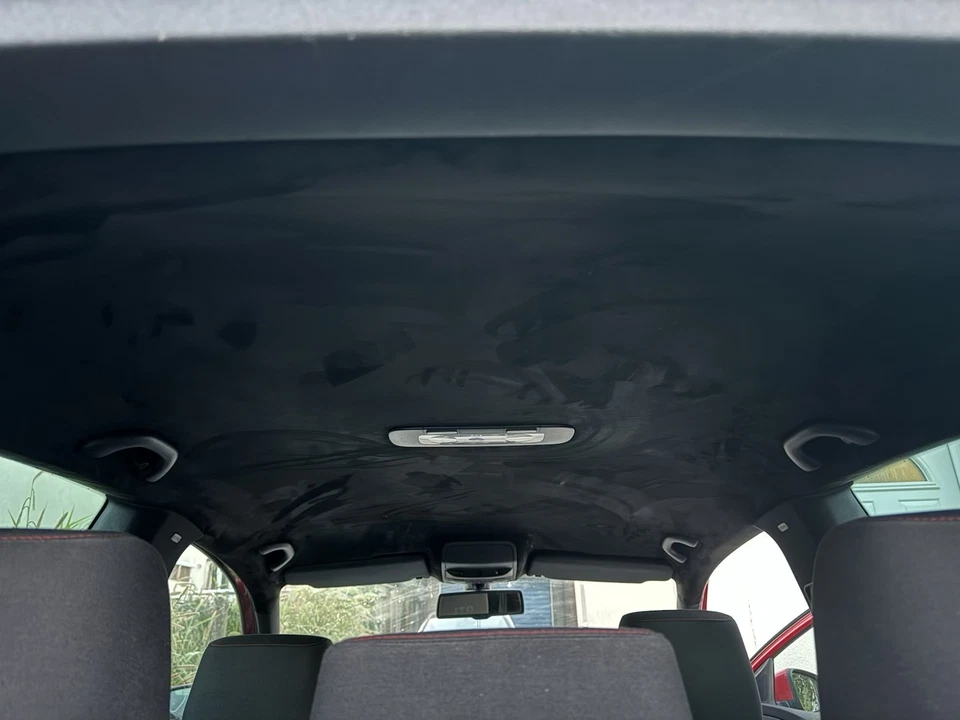 Black Headlining Kit VW Golf Mk6 Stretch Suede Material with Trim-Fix Adhesive