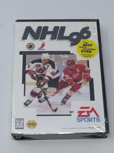 Brand New Factory Sealed NHL '96 Sega Genesis Video Game EA Sports Rare Hang Tab - Picture 1 of 7