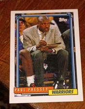 Topps 1992-93 NBA Basketball Paul Pressey #256 Golden State Warriors Card