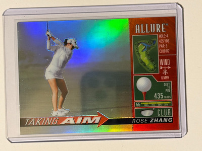 Rose Zhang 2026 Upper Deck Allure Golf Taking Aim #TA-4 Red