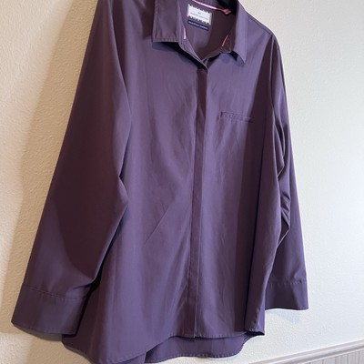 Modern Ambition Wrinkle Resisting Tech Shirt Purple XL Recycled Fabric Stretch