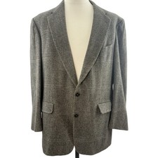 Vintage 90s Christian Aujard Camel Hair Blazer Italy Men's Large 46 Chest