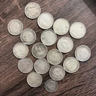 80% SILVER Canadian 10 & 5 Cent 18 coin lot - 1.41 oz - 1920-1963