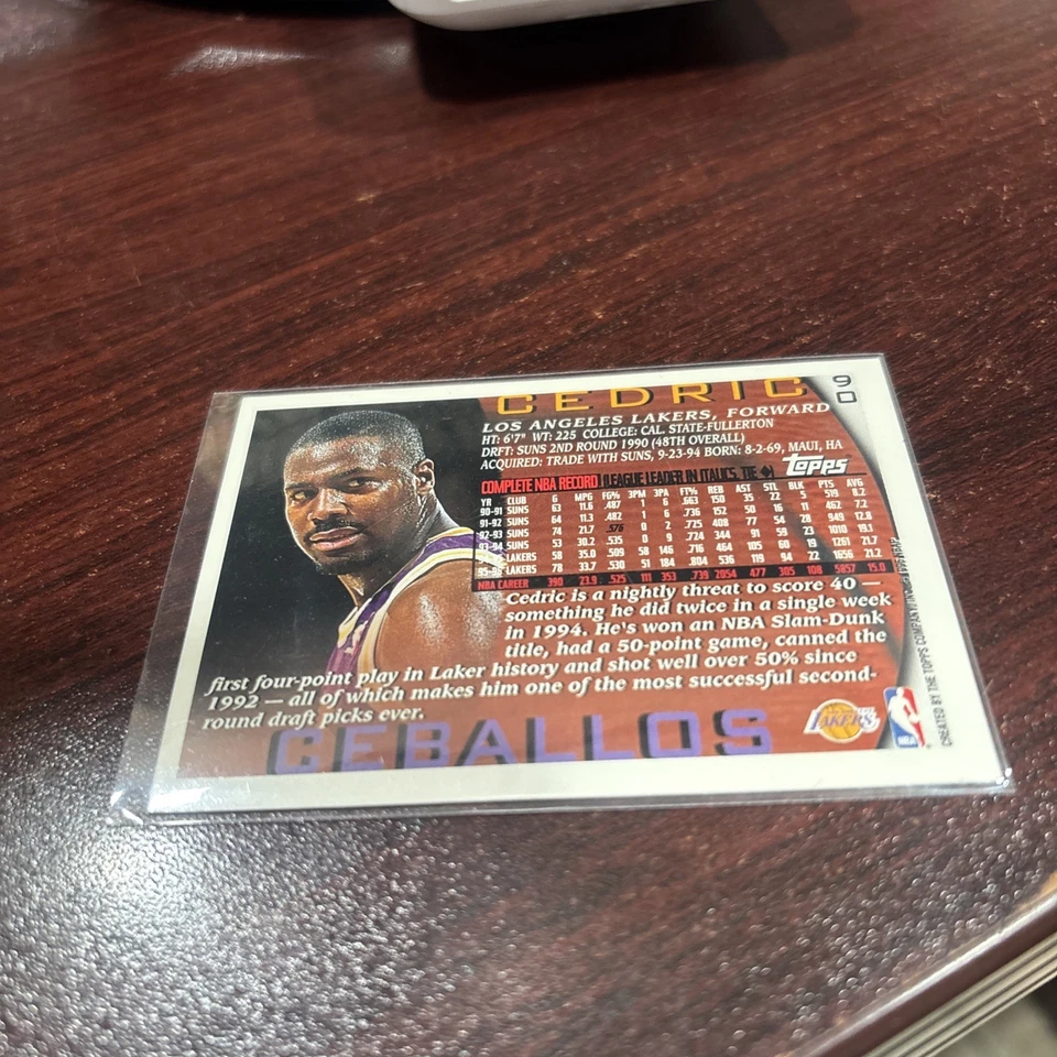 1996-97 Topps - Cedric Ceballos #90 Foto 2 de 2