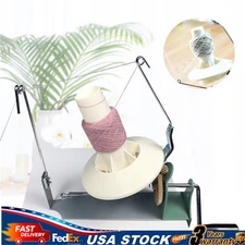 Hand Operated Large Yarn Ball Winder Jumbo Nylon Fiber/Wool/String Ball Winder!