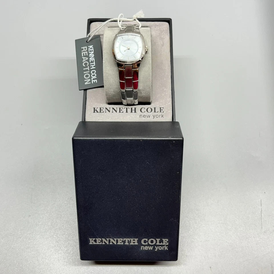 NEW Kenneth Cole New York Reaction Light Blue Women's Watch Stainless Steel +Box - Image 3 of 4