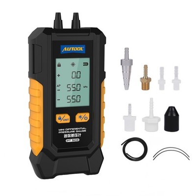 Digital Manometer Air Pressure Meter HVAC Gas Pressure Tester Differential Gauge