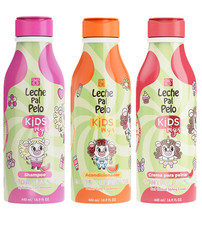 Leche Pal Pelo Kids Curl Kit with Shampoo, Conditioner Styling Cream 14.9 floz