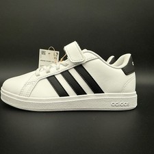 Adidas Kids Grand Court 2.0 EL C New White Black Authentic 529