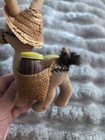 Vintage Flock Fleece Fuzzy DONKEY JACK ASS Sombrero Salt Pepper Shaker S5 — photo 2