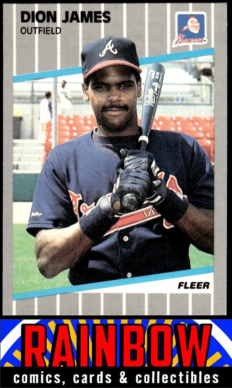 1989 Fleer #594 Dion James Atlanta Braves