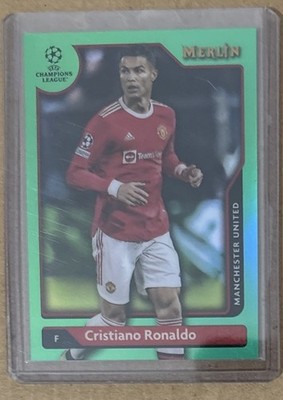 2021-22 Topps Merlin Cristiano Ronaldo UCC Green Refractor 93/99