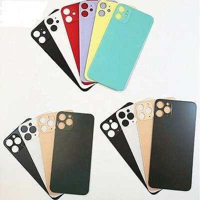 Big Hole Back Glass Cover Replacement For Iphone 8 Plus Black