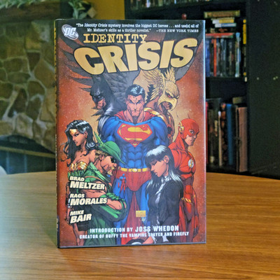 DC Comics IDENTITY CRISIS Graphic Novel Hardcover DJ HC 1st Print 2005