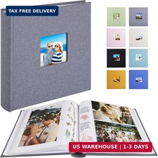 Photo Album with Writing Space 50 Pages 4x6 Photos Hold 200 or 5x7 Picture