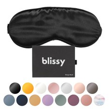 Blissy Silk Sleep Mask - Eye Sleeping Mask for Women  Men for Total Blackout...