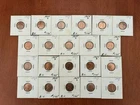 1955 S Penny Lot - 21 Coins BU And Uncirculated
