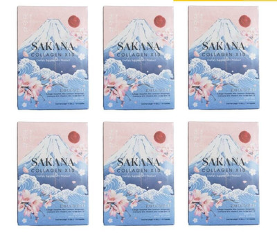 6X ROSEGOLD SAKANA Collagen x10 Anti-Aging Whitening Skin Premium Dipeptide