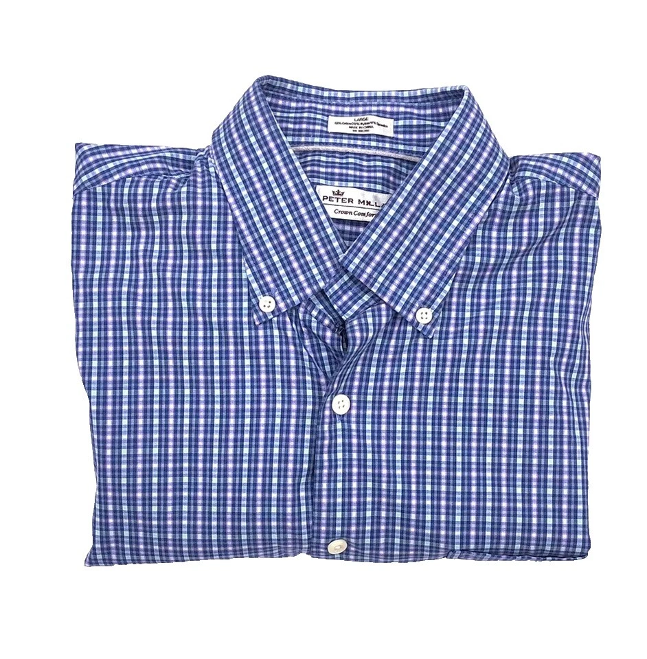 Peter Millar 羊毛休闲纽扣衬衫男士