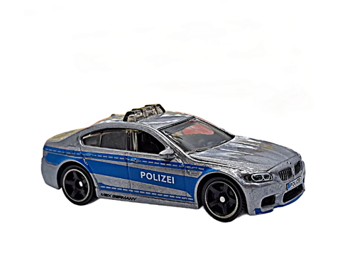 BMW M5 Police Car Metallic Silver Matchbox Scale 1:64 – Special Edition - Picture 5 of 7