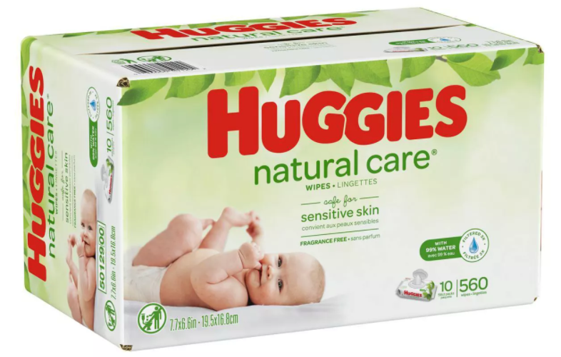 huggies natural care wipes 10 pack