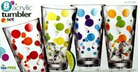 Costco 8-piece Polka Dot Acrylic Tumbler Set 24oz Capacity (single) Costco 8-piece Polka Dot Acrylic Tumbler Set 24oz Capacity (single)
