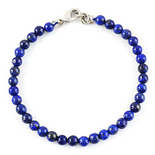Collana In Lapislazzuli Naturale Blu &ndash; 1367 Cts, Girocollo Tondo, Lunga 20&Prime;, JaipurJewels