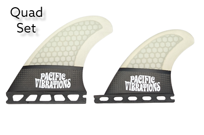 Pacific Vibrations Surfboard fins RS Quad set fits Futures | eBay
