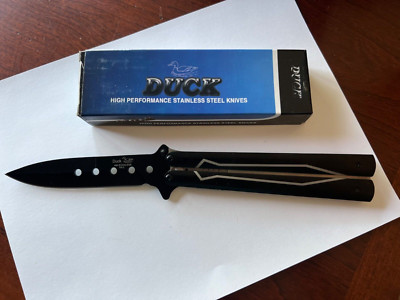 Duck USA DK446-60 Spring Assisted Folding Knife 6 Handle with Belt-Clip