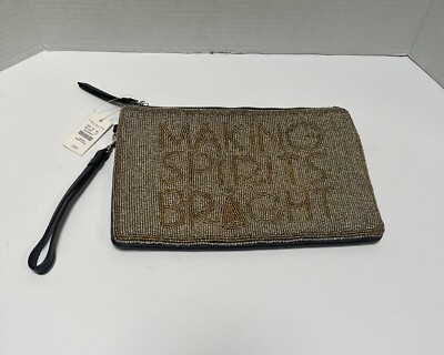 TALBOTS WOMEN'S CHRISTMAS WRISTLET GOLDEN BEADS 10