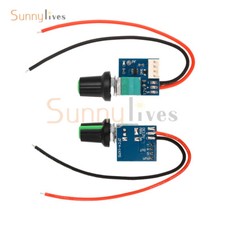 DC5-12V PWM Fan Governor Speed Control w/Knob 4-Wire Switch Fan Speed Controller