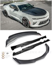 For 16-Up Camaro SS | ZL1 Track Style Front Splitter Side Skirts & Rear Spoiler