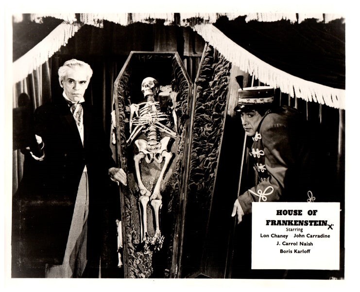 House Of Frankenstein Original Lobby Card RARE Horror Boris Karloff Lon ...