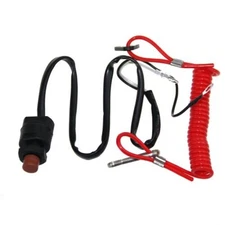 Kill Stop Switch&Safety Lanyard for Yamaha 2 Str Outboard 63V-82575 689-82575-02